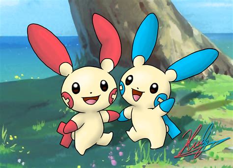 plusle and minun.